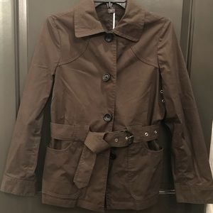 Olive trench coat